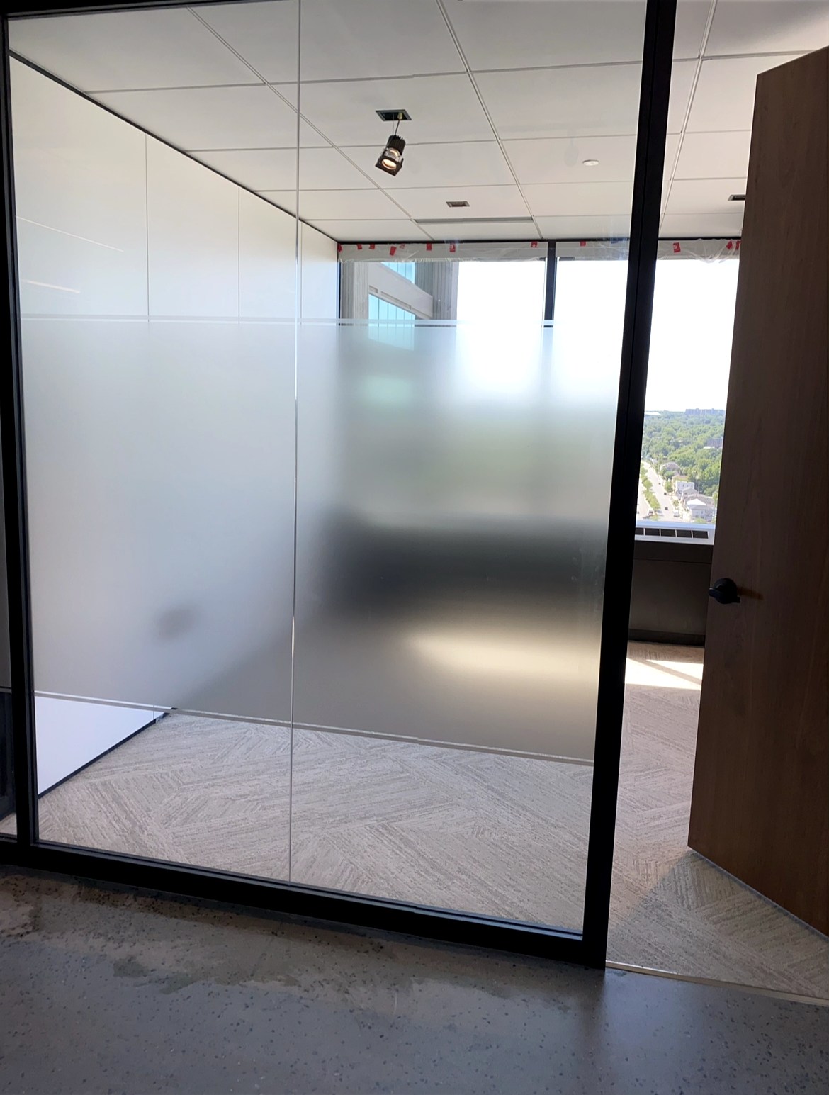 Frosted privacy film